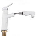 thumbnail image 2 of Grifo para fregadero de cocina con rociador desplegable, cobre, rotación de 360 ​​grados, a prueba de fugas, grifo mezclador para fregadero de una sola manija para lavandería y baño, 2 of 10