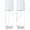Clear*2, variant on Small Bottle Travel Size 3.4oz/100ml Plastic Mini Bottle Set - Fine Mist Mini Empty Bottles - Refillable Bottles for Cleaning Solutions, Perfume, Liquid