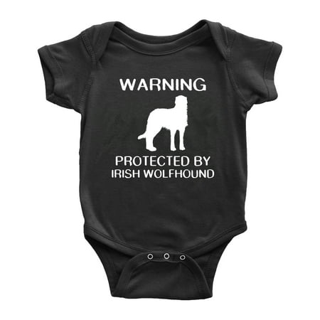 

Warning: Protected by A Irish Wolfhound Dog Funny Baby Rompers Baby Clothes (Black 18-24 Months)