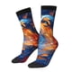 thumbnail image 1 of Fotbe Galactic Dog Swirls Art Calcetas Largas con Estampado para Hombre y Mujer – Calcetas de Compresión Transpirables y Elásticas, Viajar y Uso Diario Talla 5-11, 1 of 6