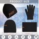 thumbnail image 3 of 3 Pza Gorro Bufanda Guantes Cuello Invierno Para Frío Unisex, 3 of 7