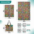 thumbnail image 2 of Extra Large Picnic Beach Blanket Waterproof Sand Proof Portable Outdoor Mat Soft Color Leopard Print 60x80, 2 of 9