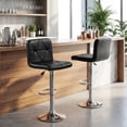 thumbnail image 4 of Gymax Bar Stools Set of 2 Adjustable Swivel Barstools w/Back & Footrest for Kitchen, 4 of 8