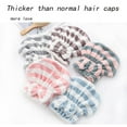thumbnail image 5 of Vorkoi Dry Hair Towel Quick-drying Hair Cap Bowknot Shower Cap, 5 of 7