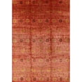 thumbnail image 1 of Ahgly Company Indoor Rectangle Mid-Century Modern Bright Orange Oriental Area Rugs, 2' x 4', 1 of 6