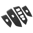 thumbnail image 4 of Door Window Control Panel Cover, Window Lifter Switch Cover Stylish Clear Texture   Carbon Fiber Style  for Car, 4 of 8