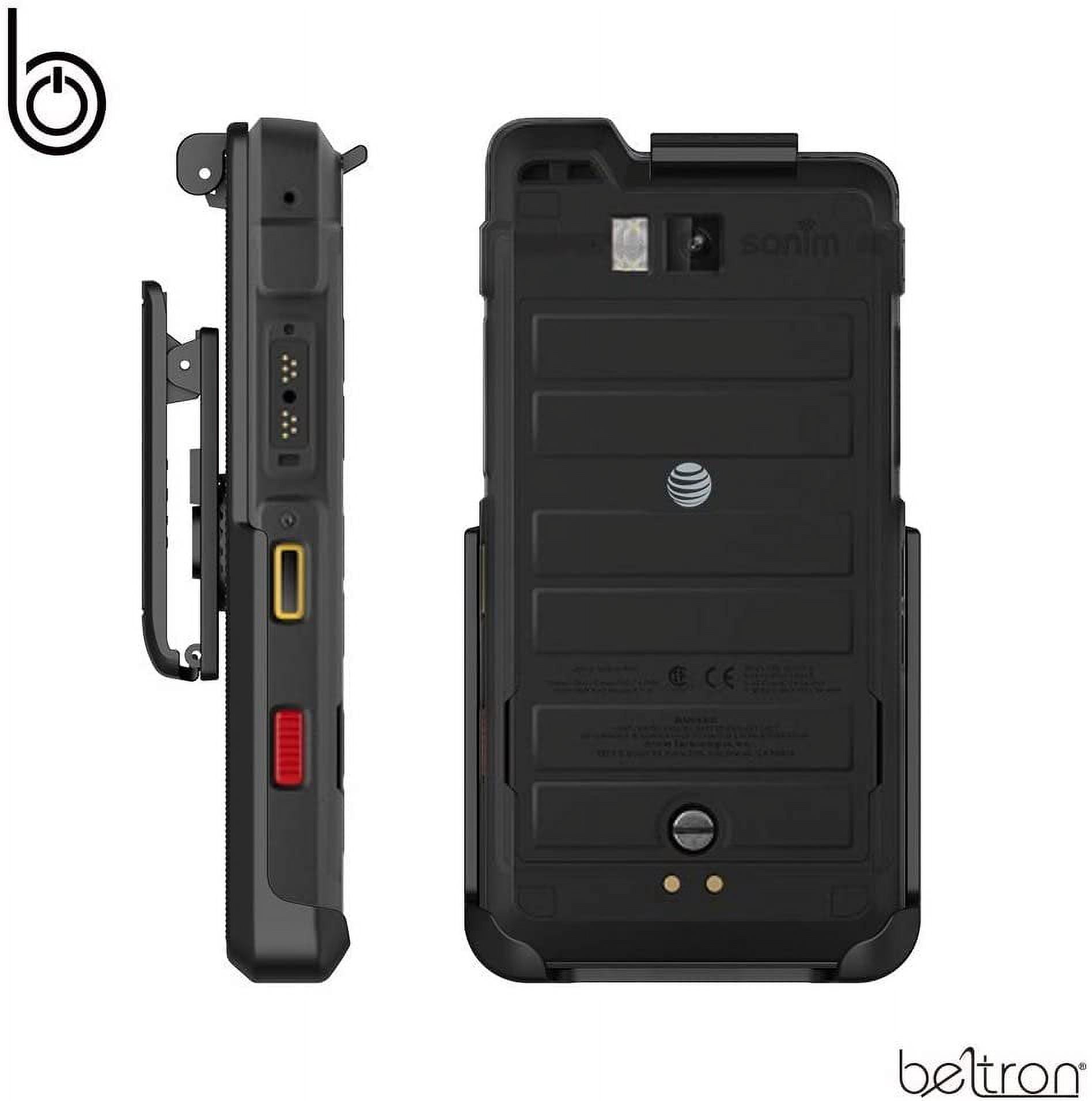 BELTRON Heavy Duty Belt Clip Holster for Sonim XP8 AT&T FirstNet Sprint Verizon XP8800 with Quick Release Latch & Durable Rotating Belt Clip Industrial Strength Supports 2.25" Duty Belt