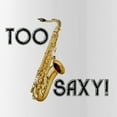 thumbnail image 2 of CafePress - Too Saxy Water Bottle - Stainless Steel Water Bottle, Sports Bottle, 1.0L, 2 of 5