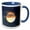 Blue/White, variant on 3drose, Misty Moon and Stars - Astronomy, 11oz Two-tone Red Mug