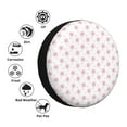 thumbnail image 4 of Naloa Animal Pink Color Paw PVC Leather Spare Tire Wheel Cover Spare Tire Cover, for Car Truck SUV Camper Trailer Universal Fit(14-17in)-16 inch, 4 of 6