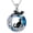 Cat and bat, variant on Cat Celtic Necklace Sterling Silver Two Cats with Sister on the Moon Pendant Necklace Blue Circle Crystal Jewelry Gifts for Her Women (Cat and cat)