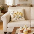 thumbnail image 4 of HuiXinOu Easter Decorative Pillow, Bunny and Chick Patterned Egg Print Cushion, Soft Comfortable Throw Pillow, Suitable for Sofa, Bedroom, Living Room Holiday Decoration, 4 of 6