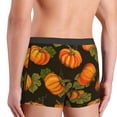 thumbnail image 4 of Kdxio Men's Boxer Briefs with Orange Pumpkin Autumn Maple Falling Leaves Print - Comfortable and Breathable Underwear for Everyday Wear, 4 of 7