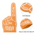 thumbnail image 4 of Uxcell 18 Inch Giant Foam Finger, We Are #1 EVA Cheerleading Fingers for Celebration Sports Games Party, Orange, 4 of 5
