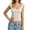 Beige, variant on Women Square Neck Crop Top Short Sleeve T Shirts Slim Fitted Going Out Tops Y2K Cute Summer Basic Tees Trendy