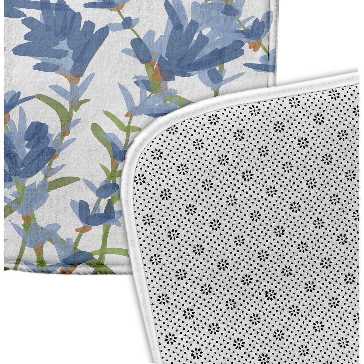 Simply Daisy 34" x 21" Plush Microfiber Purple Lavender Bath Mat