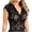 Tank Tops for Women Plus Size-Black, variant on Homenesgenics Tank Tops for Women Plus Size Women's Sexy Slim Solid Lace V-Neck Sleeveless Tops Blue L