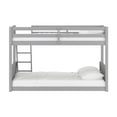 thumbnail image 3 of Hillsdale Capri Coastal Wood Twin over Full Bunk Bed with Mattresses in Gray, 3 of 5