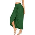 thumbnail image 5 of Sngxgn Skirts for Women Elastic High Waisted Skirt Womens Summer Skirts Trendy(Green,XXL), 5 of 8
