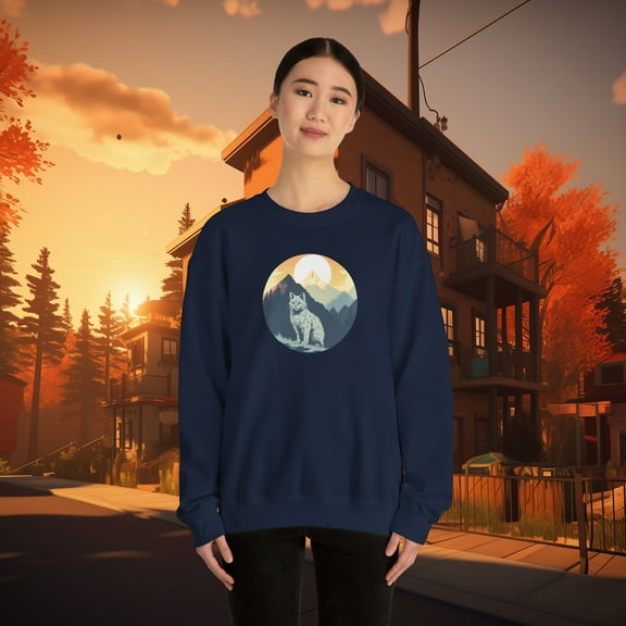 Mountain Cat Crewneck Sweatshirt