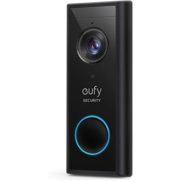 eufy - Security Smart Wi-Fi Add On Video Doorbell 2K - Black