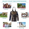 thumbnail image 5 of Fotbe Astronaut Pattern Youth Pullover Hooded Sweatshirt, Boys Hoodie, Kangaroo Pocket Hoodie for Kids Girls -X-Large, 5 of 6