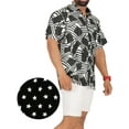 thumbnail image 4 of HAPPY BAY Mens Hawaiian Shirts Short Sleeve Button Down Shirt Men's 4th of July Patriotic Shirts Casual Vacation Summer Party Shirts for Men Funny 4XL Stars And Stripes, Black Dad, 4 of 6