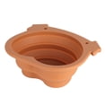 thumbnail image 3 of Cuenco plegable para perros de 600ml, cuenco portátil plegable multifuncional duradero para perros, color marrón, para senderismo y acampada, 3 of 5