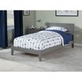 thumbnail image 6 of Twin Bed Coastal Craftsman Style Grey - HomeStock Traditional Platform Bed Frame with Open Footboard, 6 of 8