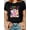 Black, variant on Candy Printed Crewneck T-shirt, Casual Everyday Top tshirt