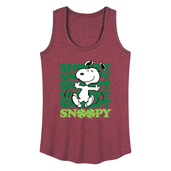 Peanuts - Snoopy Clover Dance - Women's Racerback Tank Top