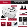 thumbnail image 4 of Fullstar Vegetable Chopper and Spiralizer - Food Chopper with Container, Fruit Slicer, Kitchen Gadgets & Accessories, Home Essentials (4 in 1, White), 4 of 4
