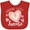 Red, variant on Inktastic Daddy's Little Sweetie with Pink Heart Cookie Boys or Girls Baby Bib