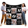 thumbnail image 4 of Photo Blanket Customized Customized Blanket Gifts for Best Friend Sister Family Dad Mom Daughter Son (7 Size) Blankets, 4 of 5