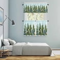 thumbnail image 6 of Tropical Plant Kitchen Curtains Valances and Tiers Set of 3 Summer Cactus Tier Curtains and Valance with Rod Pocket for Small Windows, 27.5"x24", 6 of 9