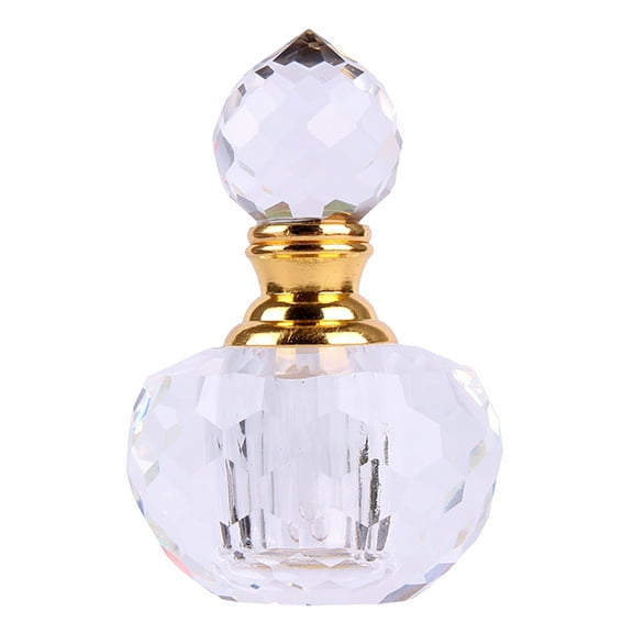 FUEENIRVA Transparent Refillable Empty Perfume Bottle with Glass Design for Travel and Everyday Use