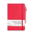 thumbnail image 2 of Journal Notebook Hardcover Classic Ruled A5 Notebook Lined Journal with Pen & Pen Holder for Work Office Note Taking,5.1"x8.3",128 Pages(Red), 2 of 9