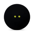 thumbnail image 2 of 2 pcs Squash Balls Two-Yellow Dots Low Speed Training Squash Balls Black Rubber Racket Balls, Very Suitable for Outdoor Sports, 2 of 5