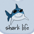 thumbnail image 4 of Inktastic Shark Life Fun Shark with Sunglasses Boys or Girls Baby Bib, 4 of 4