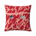thumbnail image 2 of LNWH Vector Meat Texture Throw Pillow Covers, Square Soft Linen Decorative Pillow Cases, 18"x18", 2 of 8