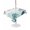 Turquoise Gray, variant on Outdoor Tablecloth with Umbrella Hole for Patio/Picnic/Party/Camping, Ocean Starfish Waterproof Table Cloth Rectangle Table Cover Washable, Coastal Weeping Corals Marine Conch Lake Blue (60"x 120")