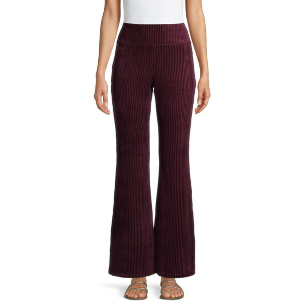 No Boundaries Juniors’ High Rise Pull-On Stretch Cord Flare Pants ...