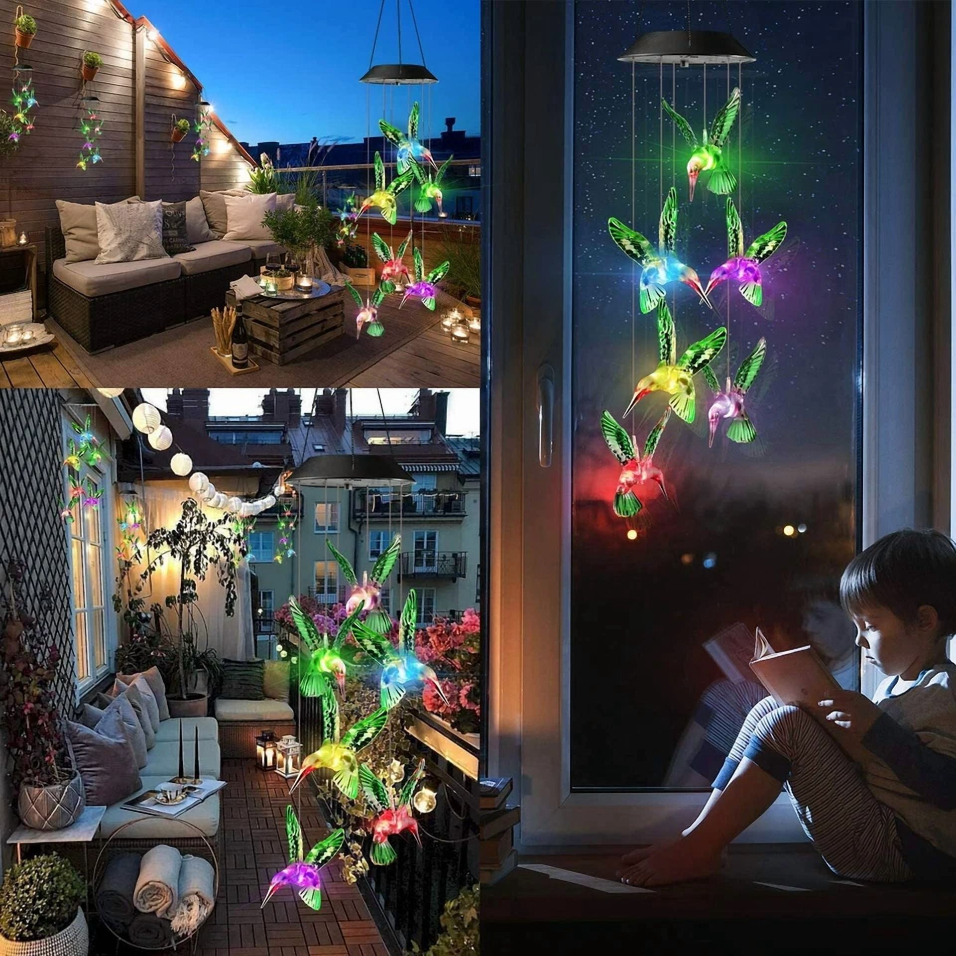 BUTTERFLY- Solar Wind Chimes Decoration For Party, Garden, Yard, Patio