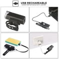 thumbnail image 3 of Luces de bicicleta delanteras y traseras de 700 lúmenes, luces de bicicleta recargables USB, 3 luces LED superbrillantes para conducción nocturna, faro de bicicleta con función de banco de energ, 3 of 4