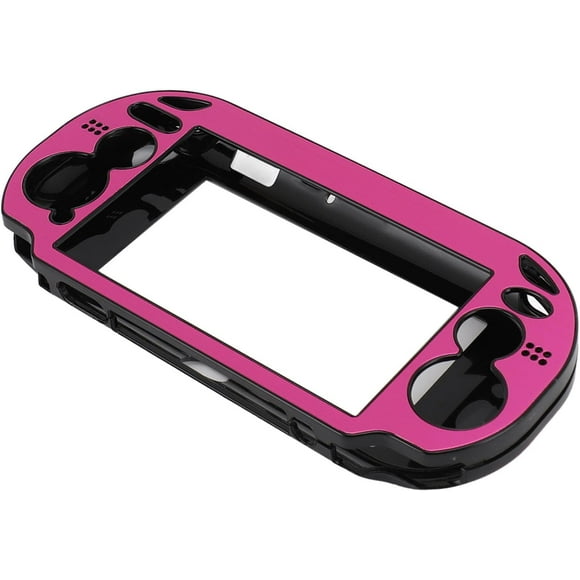 HUGFEGWE Hard Case Cover for PS Vita 1000, Aluminum Alloy Protective Case Hard for PSV 1000 Game Console (Light Red) CJB91-69616