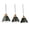 Black, variant on SC13324BK Artcraft Lighting Tote - 3 Light Island In Urban Retro Style-11.5 Inches Tall and 9 Inches Wide