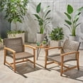 thumbnail image 4 of Camdyn Outdoor Wood and Wicker Club Chairs, Set of 2, Teak, Mixed Mocha, 4 of 13