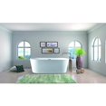 thumbnail image 5 of Vanity Art 59" x 30" Acrylic Freestanding Bathtub Contemporary Soaking Tub with Overflow and Pop-Up Drain, VA6901-S, 5 of 5