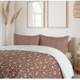 thumbnail image 5 of Ambesonne Botanical Duvet Cover Set, Berry Leaves Herbs Floral, 2-Calking, Pale Chocolate and Multicolor, 5 of 6