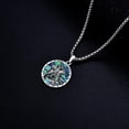 thumbnail image 5 of Dorunmo Saint George Necklace with Abalone Shell 925 Sterling Silver St George Pendant Necklace Religious Medal Protection Necklace Amulet Jewelry Gifts for Men Women, 5 of 6